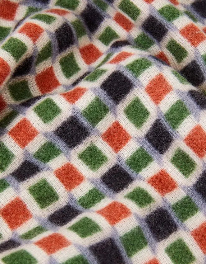 Tile Print Blanket Scarf