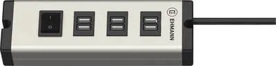 Ehmann USB Multilader 6-Port 6,3 A 0601x09032033 USB charging station Mains socket 6 x USB