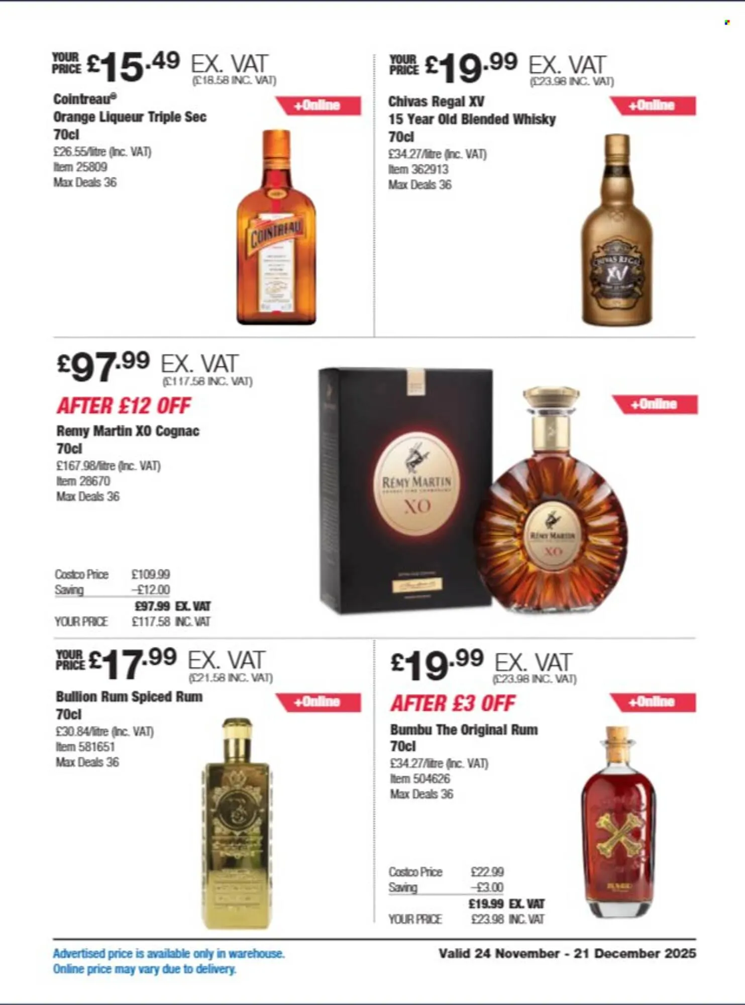 Costco leaflet from 24 November to 21 December 2025 - Catalogue Page 15