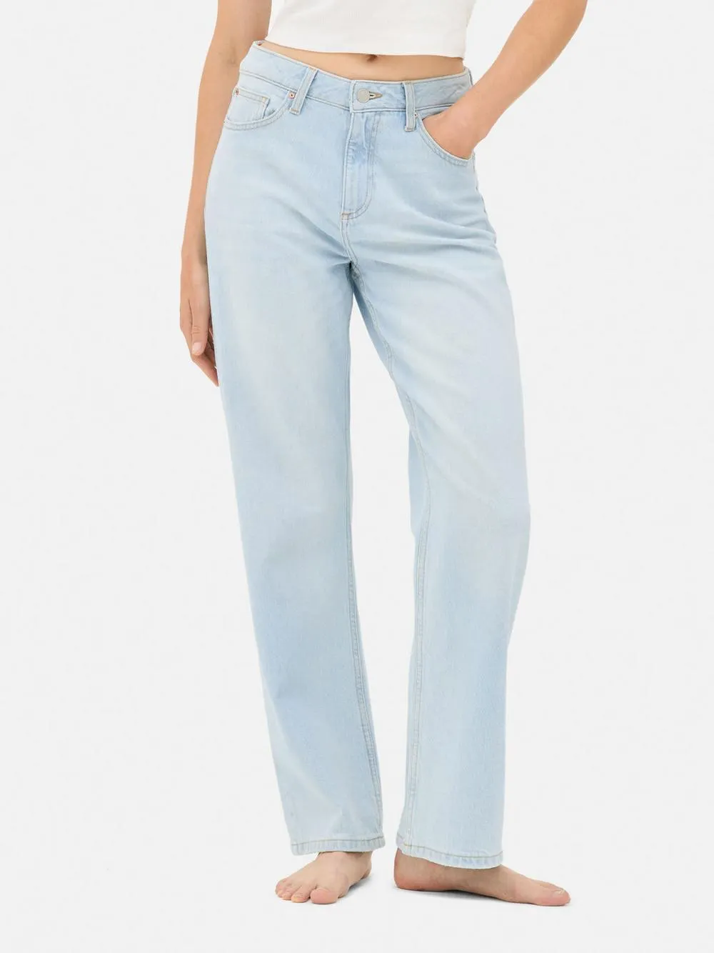 High-Waisted Straight Leg Jeans | Short - Long Lengths