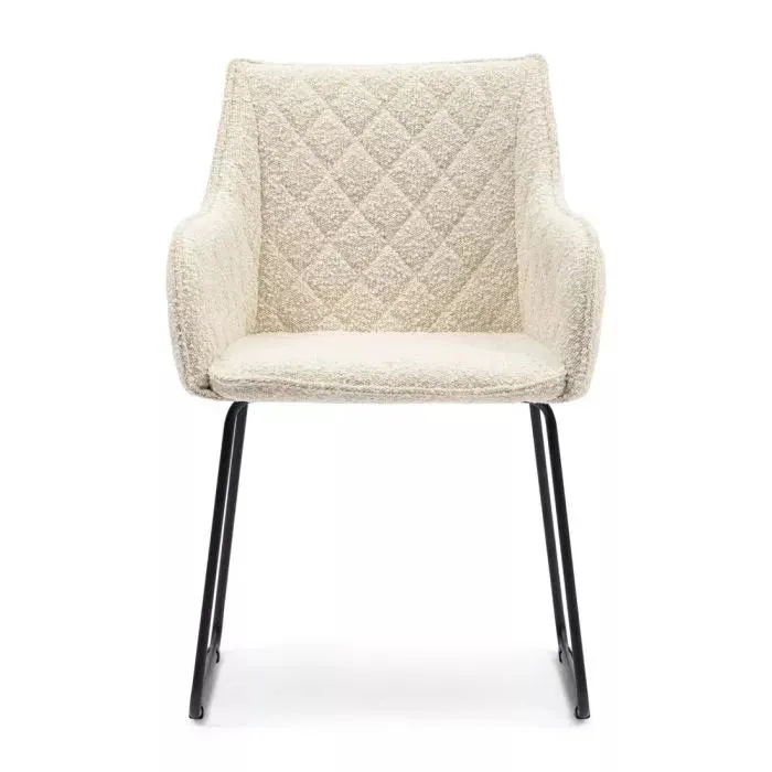 Dining Chair Frisco Drive, White Sand, Boucle