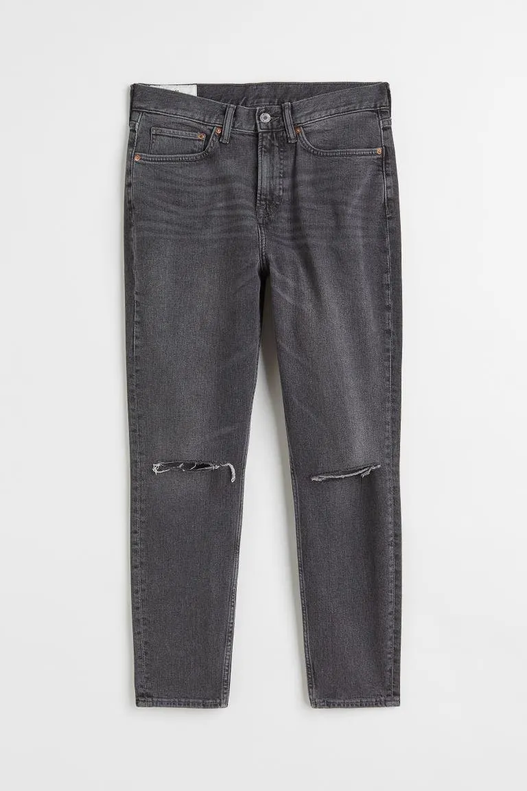 Slim Tapered Cropped Jeans