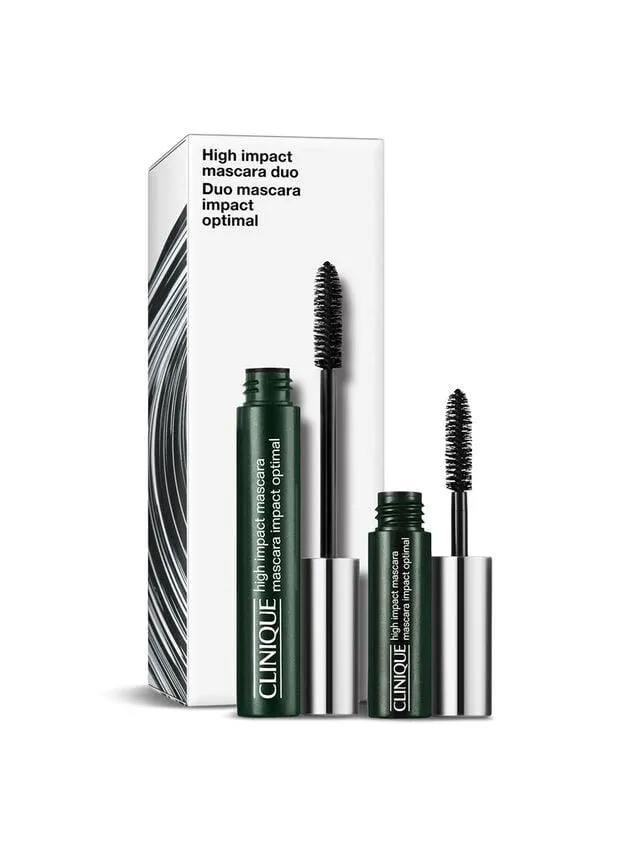 Clinique High Impact Mascara Duo: Home & Away Makeup Gift Set