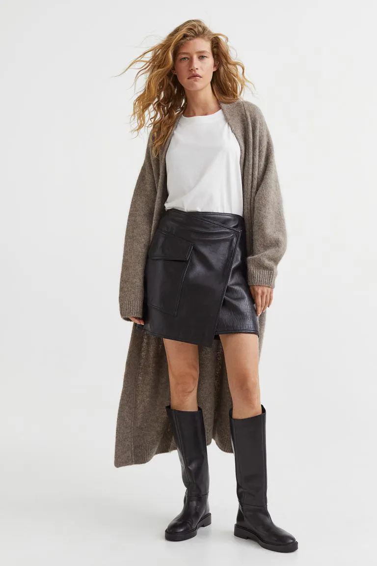 Leather knee-high boots