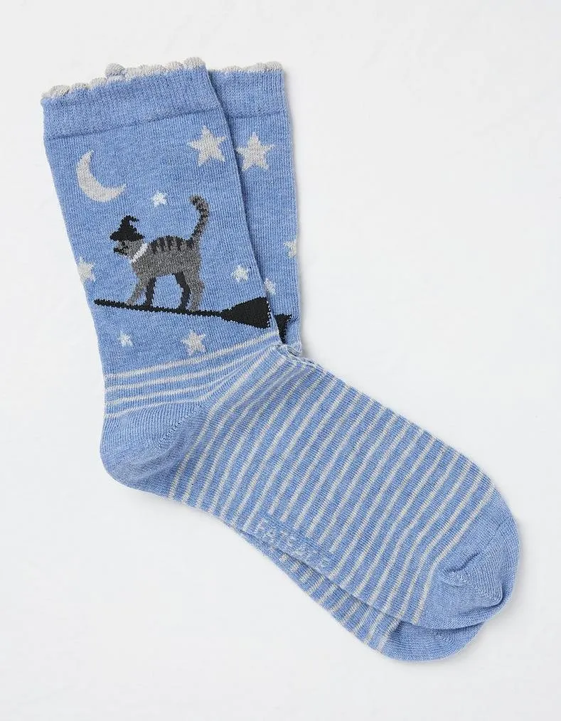 1 Pack Halloween Cat Socks