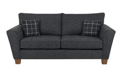 Theo Fabric 3 Seater Standard Back Sofa