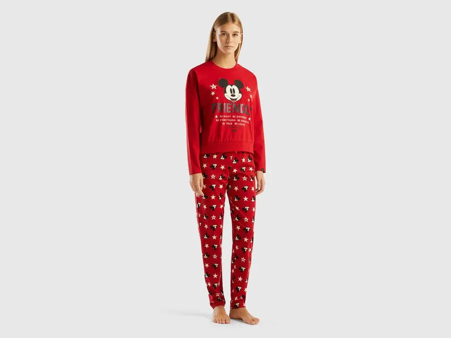 Pyjamas with neon Mickey Mouse print