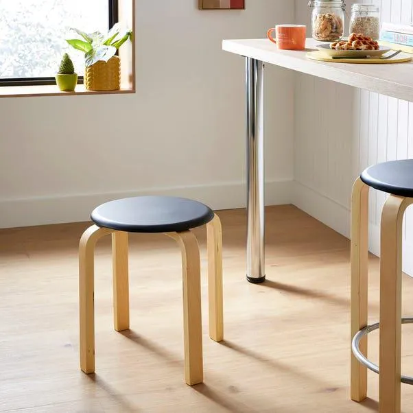 Elements Freja Stacking Stool, Wood