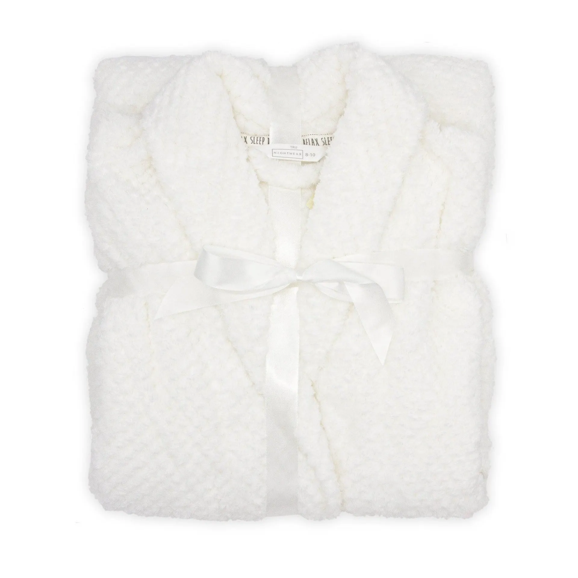 Tru Ladies Honeycomb Robe - Ivory