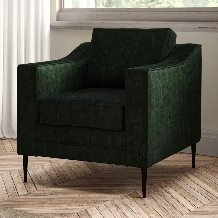 Aspen Green Velvet Armchair