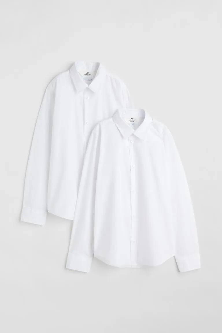 2-pack easy-iron shirts
