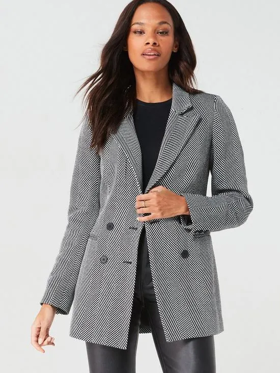 V by Very Herringbone Blazer