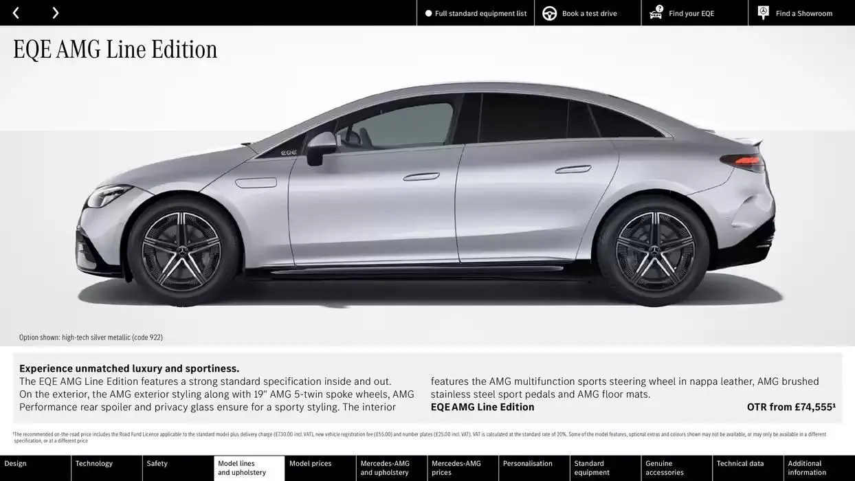 Mercedes Benz EQE Saloon from 24 October to 24 October 2025 - Catalogue Page 25