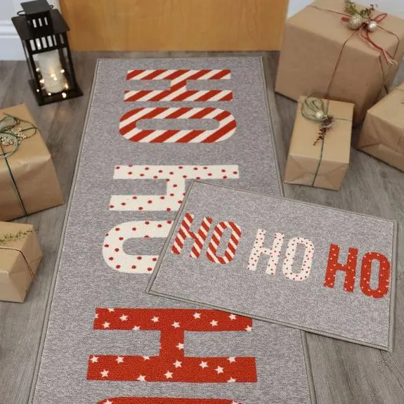 Christmas Ho Ho Ho Runner and Doormat
