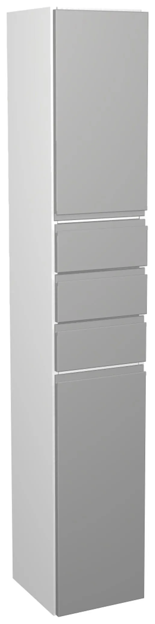 Wickes Hertford Dove Grey Tower Unit with Drawers - 300 x 1762mm