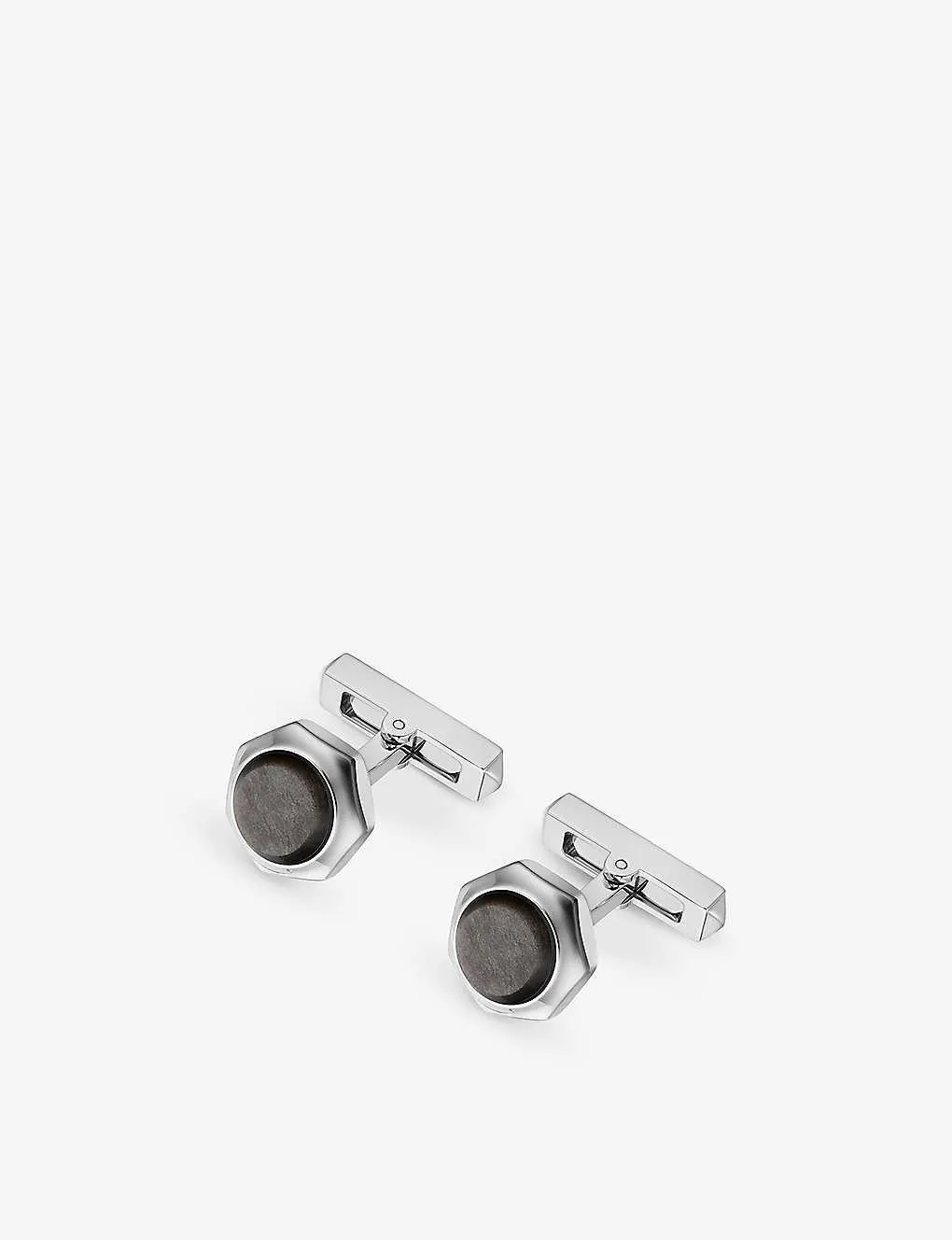 Santos de Cartier palladium-plated sterling-silver cufflinks