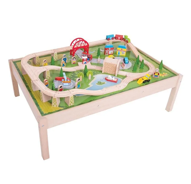 Bigjigs Services Train Set and Play Table