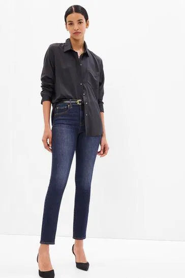 High Waisted True Skinny Jeans with Washwell