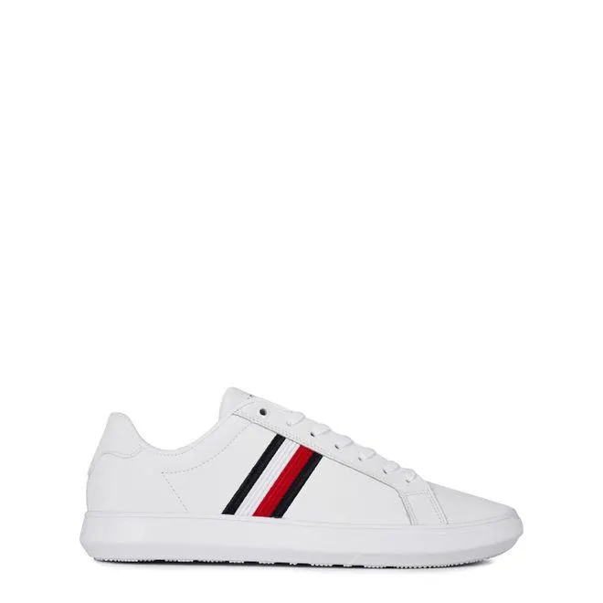 Tommy Hilfiger Corp Lthr Trainers in White
