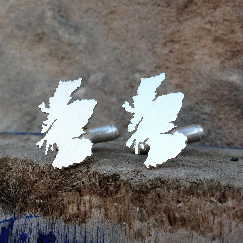 Scotland Outline Cufflinks
