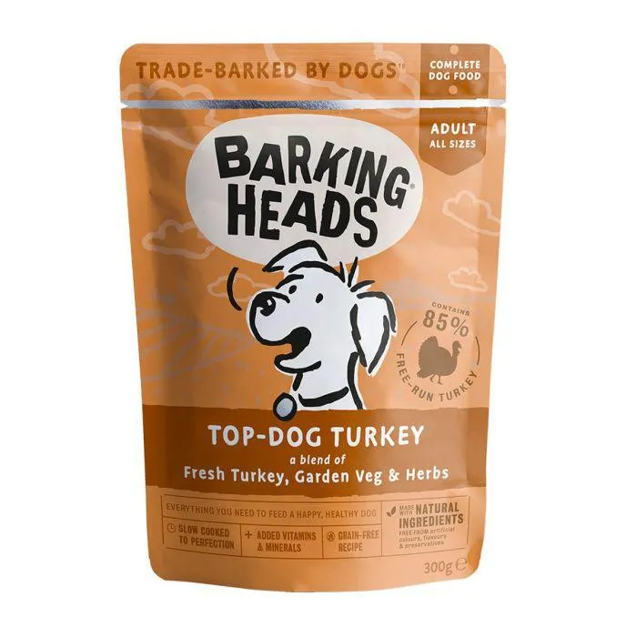 Barking Heads - Top Dog Turkey Wet 300G