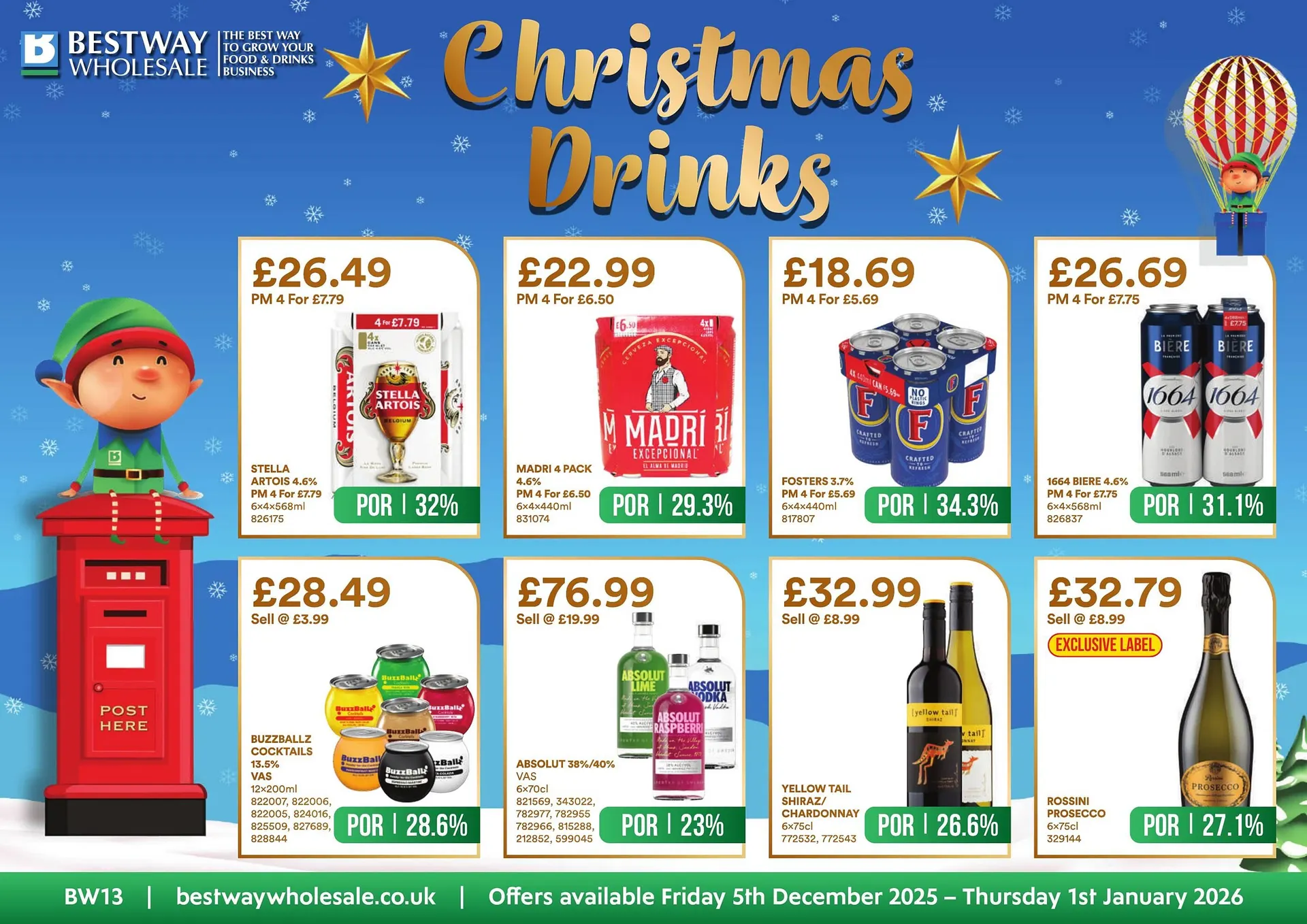 Bestway leaflet from 5 December to 1 January 2026 - Catalogue Page 1