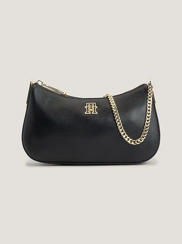 TH Monogram Chain Strap Shoulder Bag