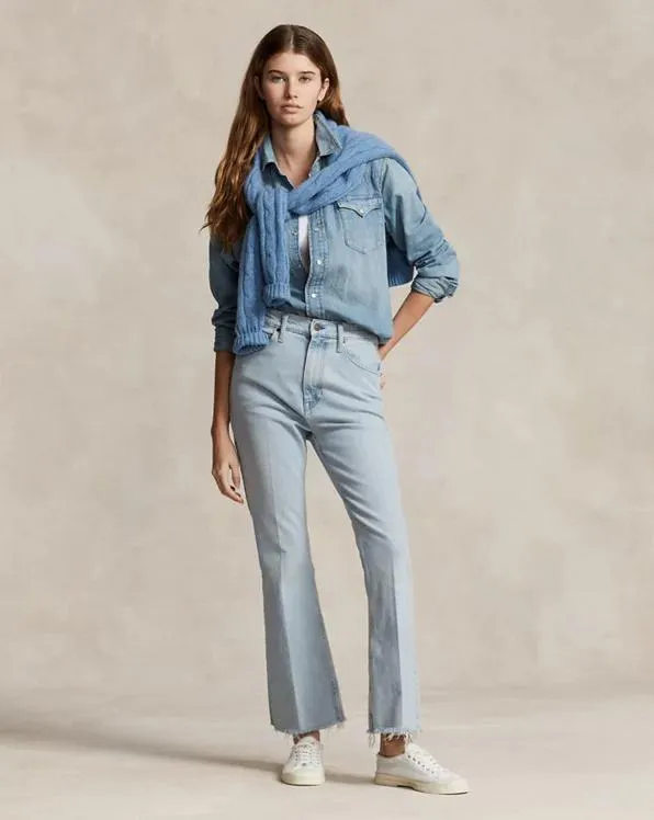 Sharona Flare Crop Jean