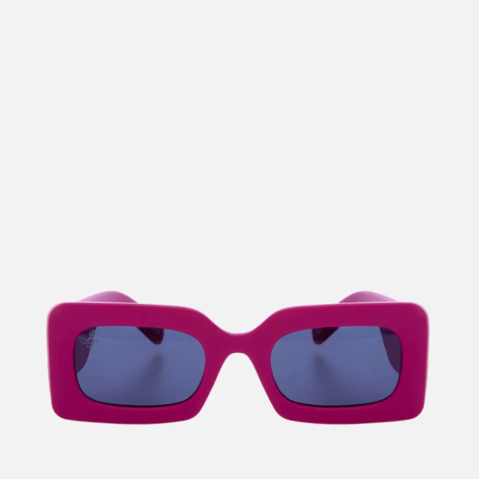 Jeepers Peepers Rectangle-Frame Acetate Sunglasses