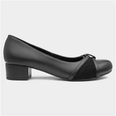 Valerie Womens Black Court Shoe