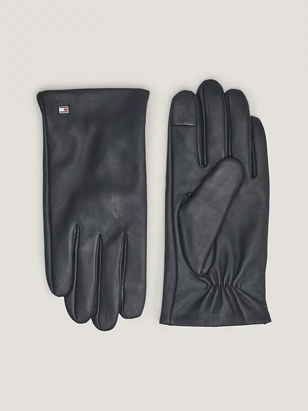 Essential Enamel Flag Leather Gloves