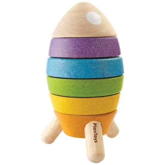 Wooden Stacking Rocket