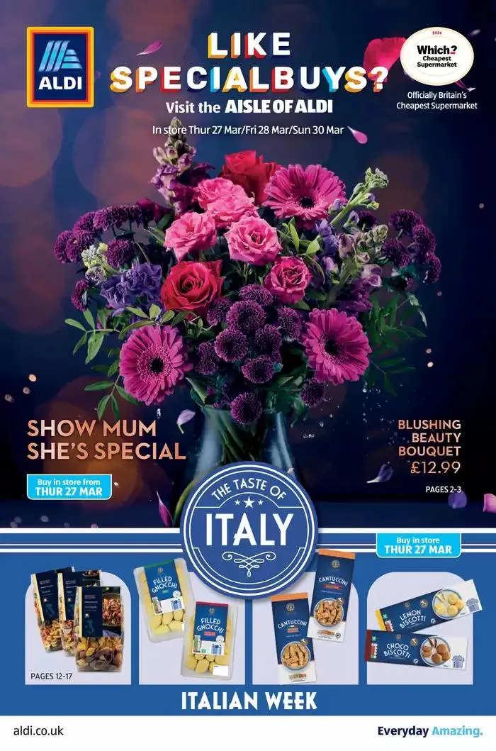 Aldi weekly offers from 27 March to 30 March 2025 - Catalogue Page 1