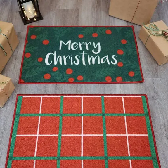 Christmas Doormats Pack of Two