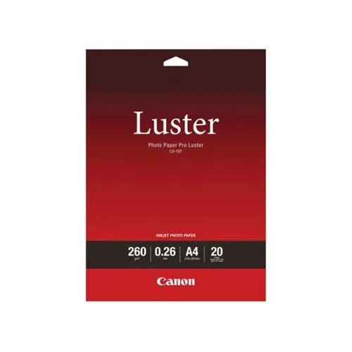 Canon A4 Pro Luster Photo Paper 260gsm (Pack of 20) 6211B006