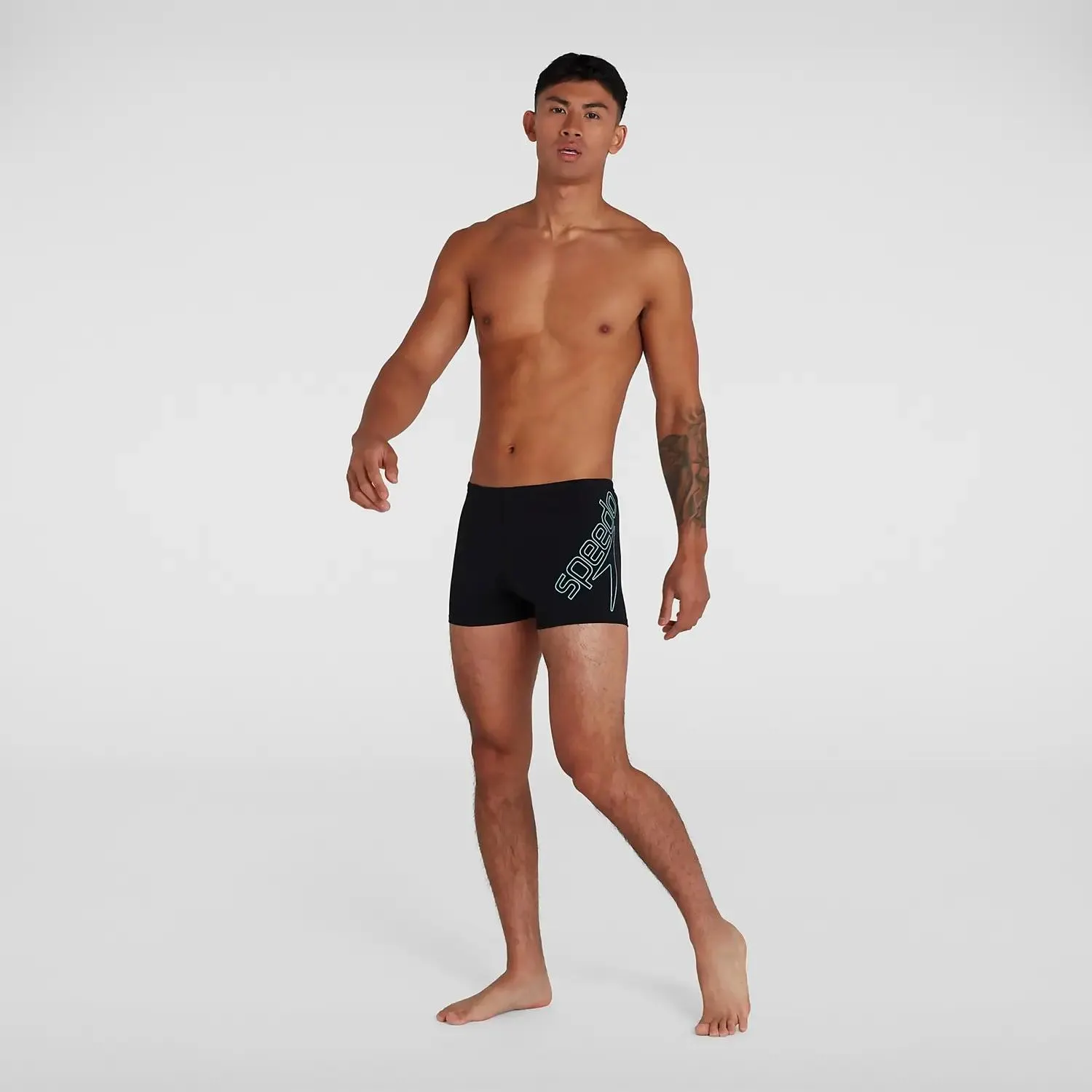 Men's Boom Logo Placement Aquashort Black