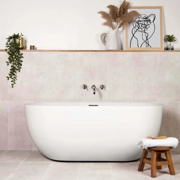 Cimento Blanco Concrete Effect 300x600 Wall and Floor Tile