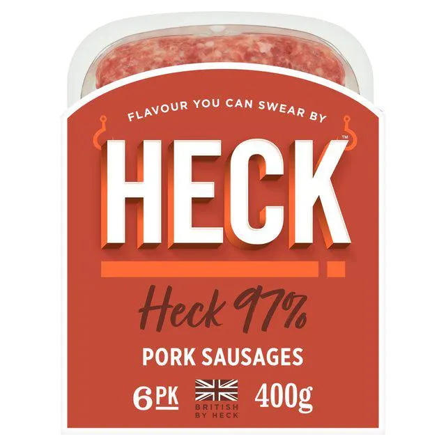 Heck 97% Gluten Free Pork Sausages 400g