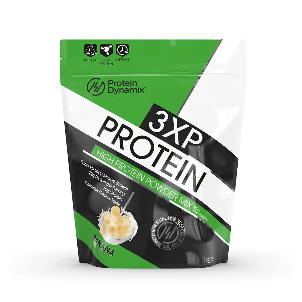 Protein Dynamix: 3XP Protein 1kg - Banana