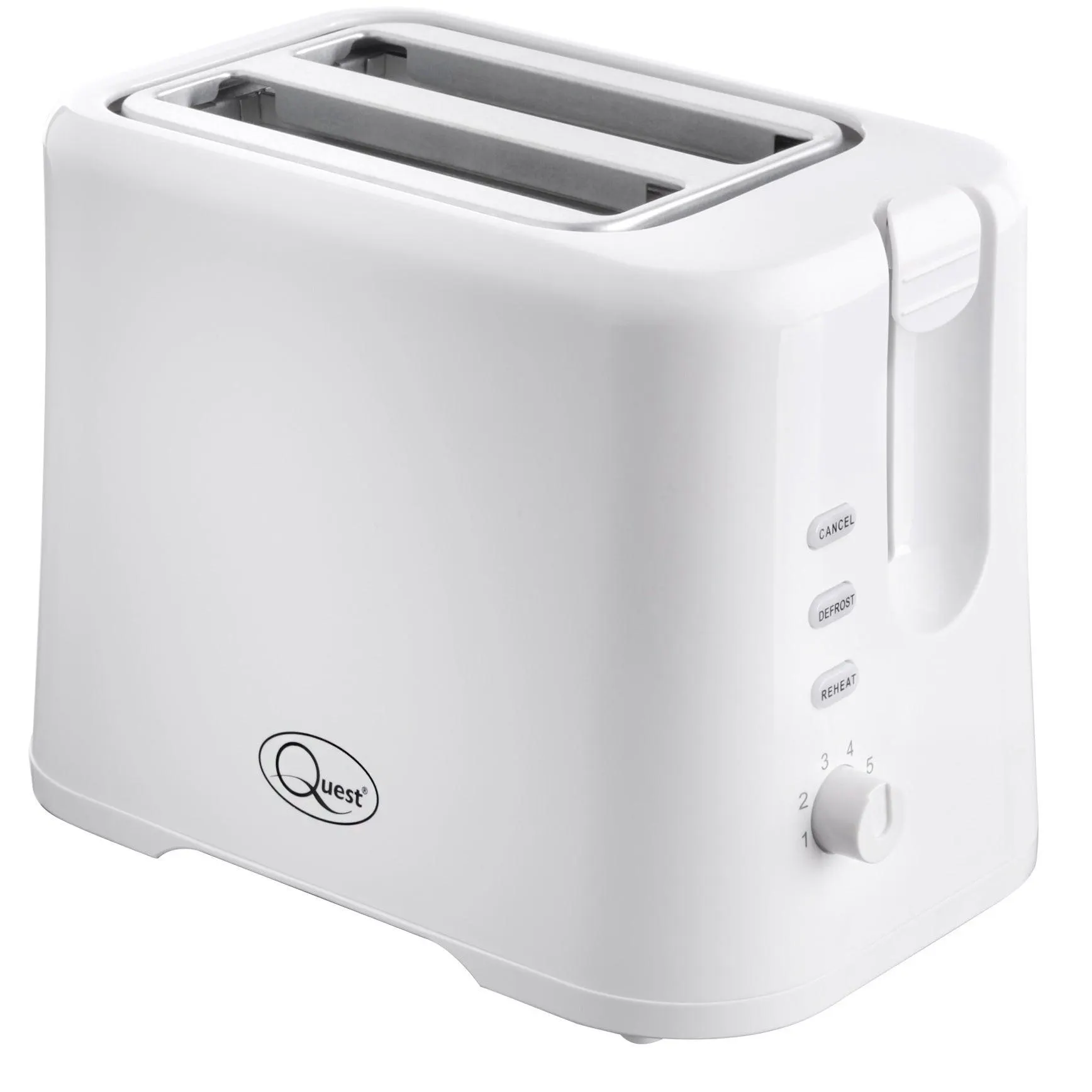 Quest 2 Slice Plastic Toaster - White