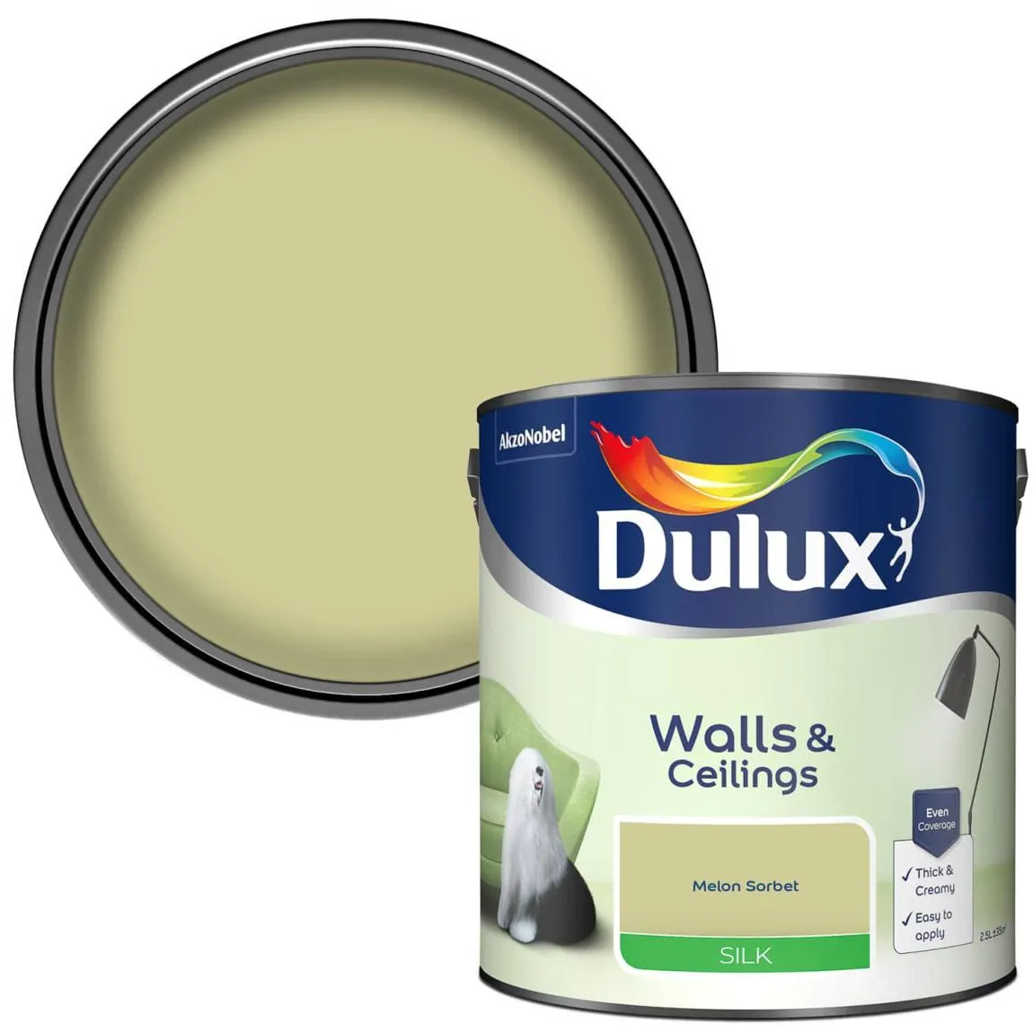 Dulux Silk Paint 2.5L - Melon Sorbet