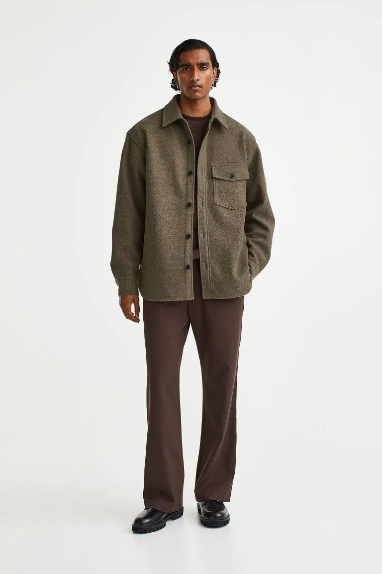 Relaxed Fit Felted overshirt