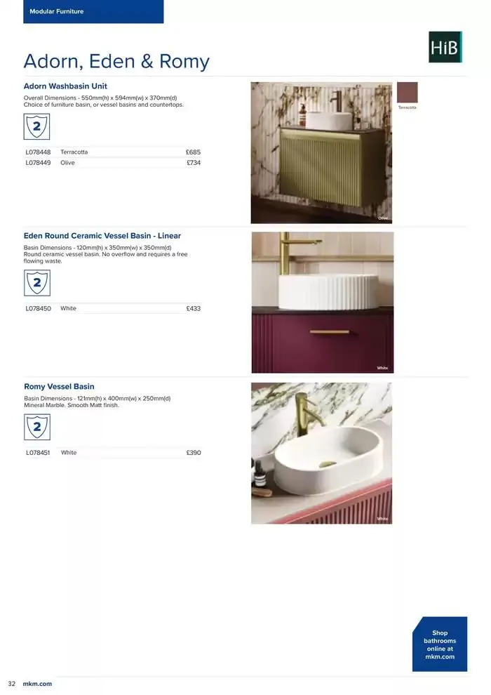 Bathroom Collection 2025 from 6 February to 31 December 2025 - Catalogue Page 34