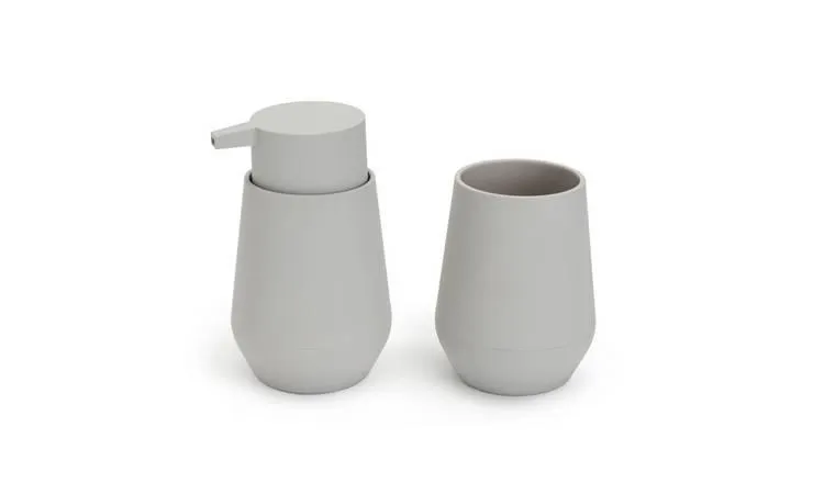 Habitat 2 Piece Bathroom Accessory Set - Grey