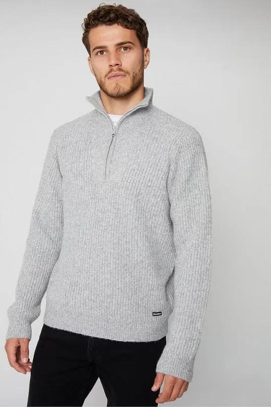 'Barnhill' Quarter Zip Knitted Jumper