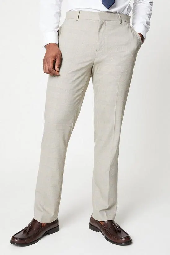 Neutral Pow Check Suit Trouser