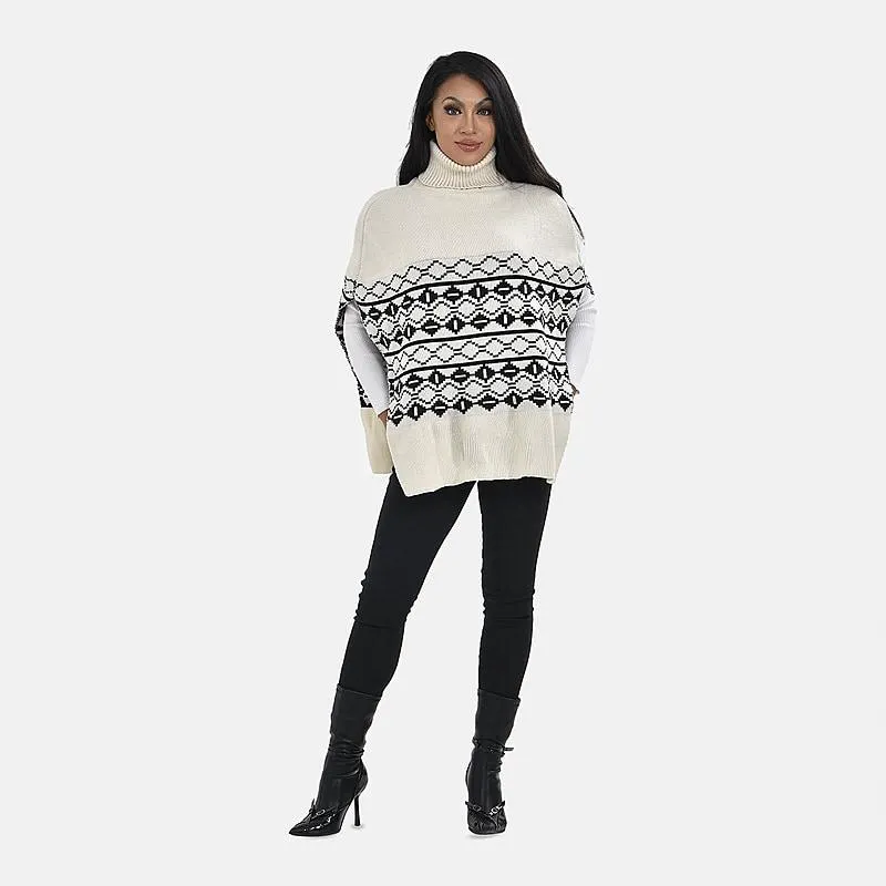 TAMSY Roll Neck Sleeveless Jumper