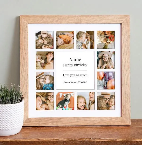 Happy Birthday Collage Frame