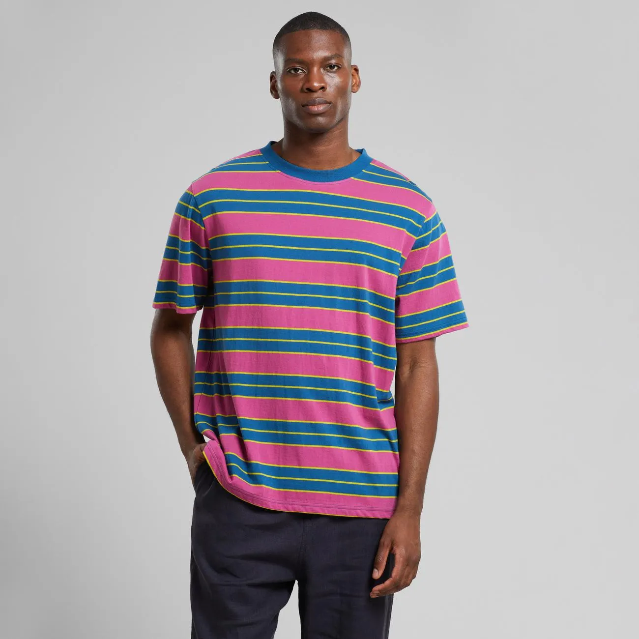 T-shirt Gustavsberg Retro Stripe Midnight Blue