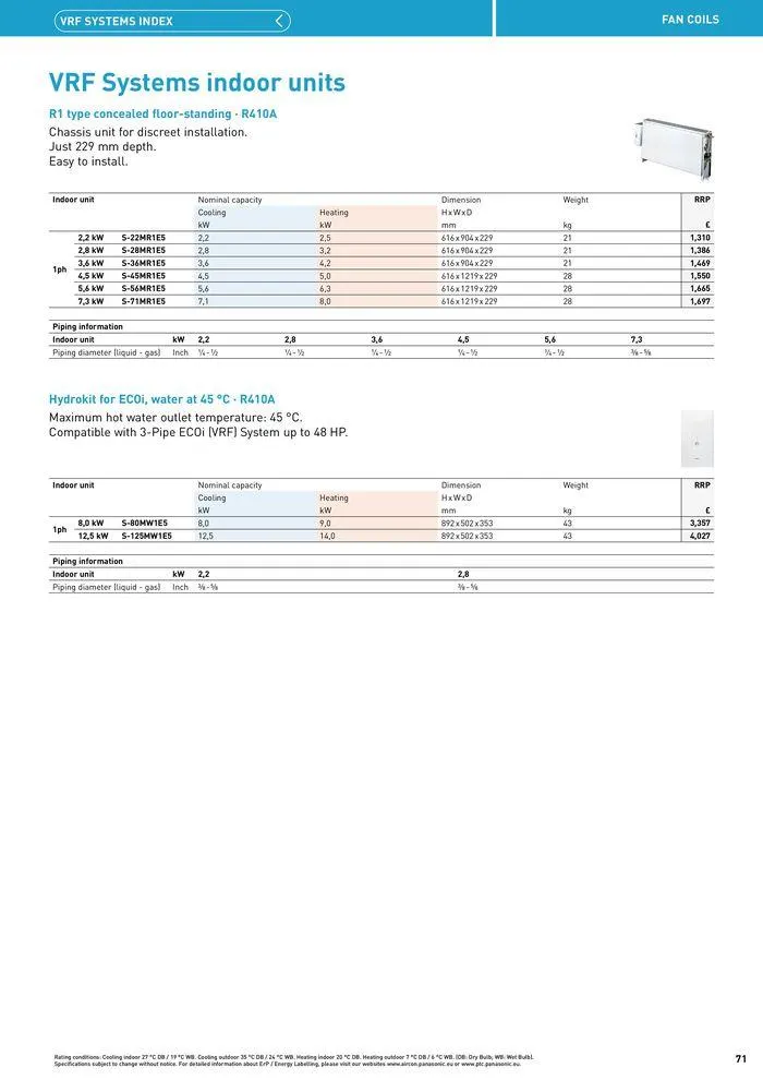 Price List 2024 / 2025 from 12 August to 31 December 2025 - Catalogue Page 71